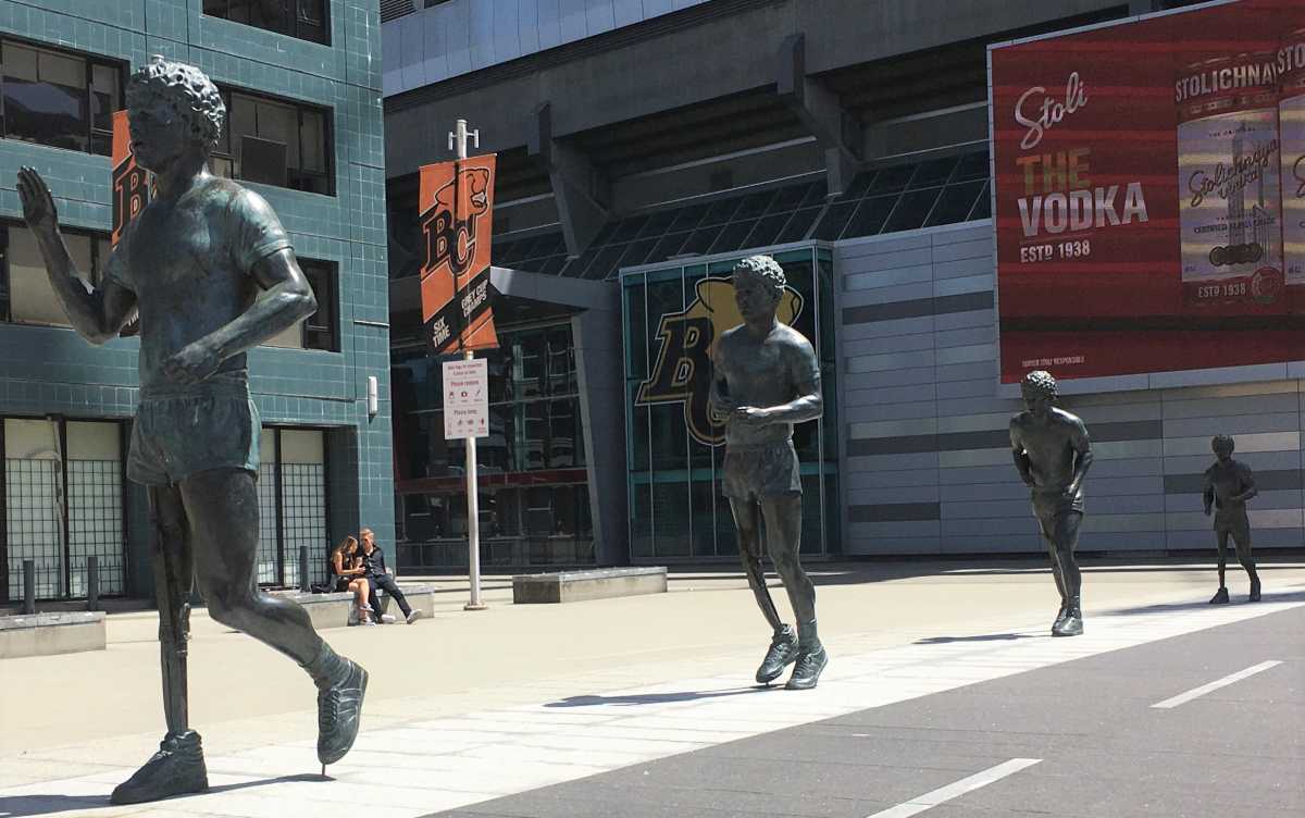 The Terry Fox Memorial at B.C. Place