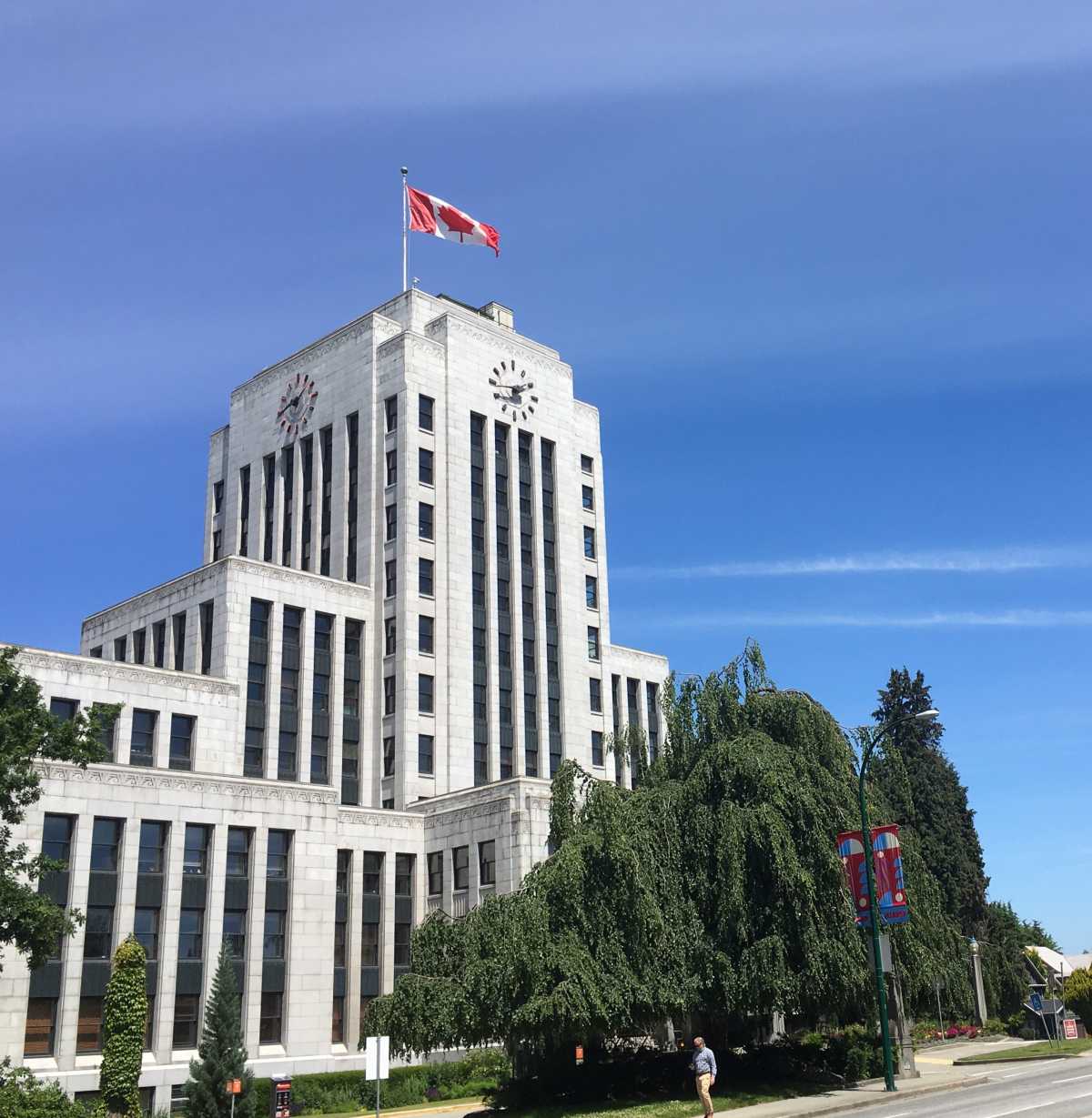 Vancouver City Hall opened December 4, 1936, was designated a heritage building in 1976.