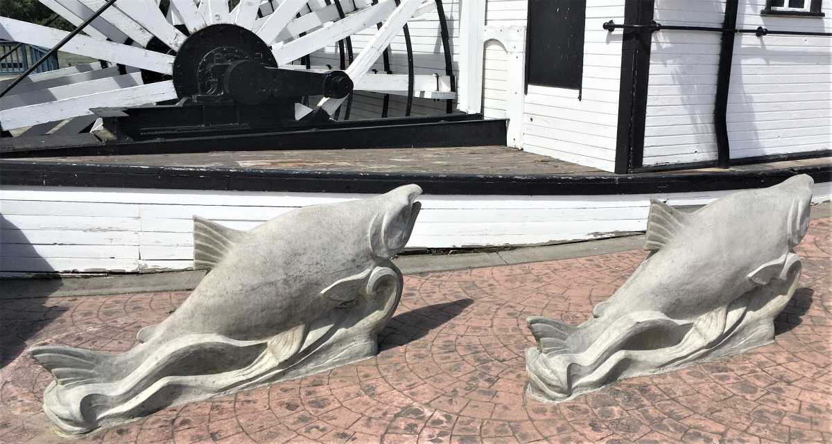 Salmon Sculpture.