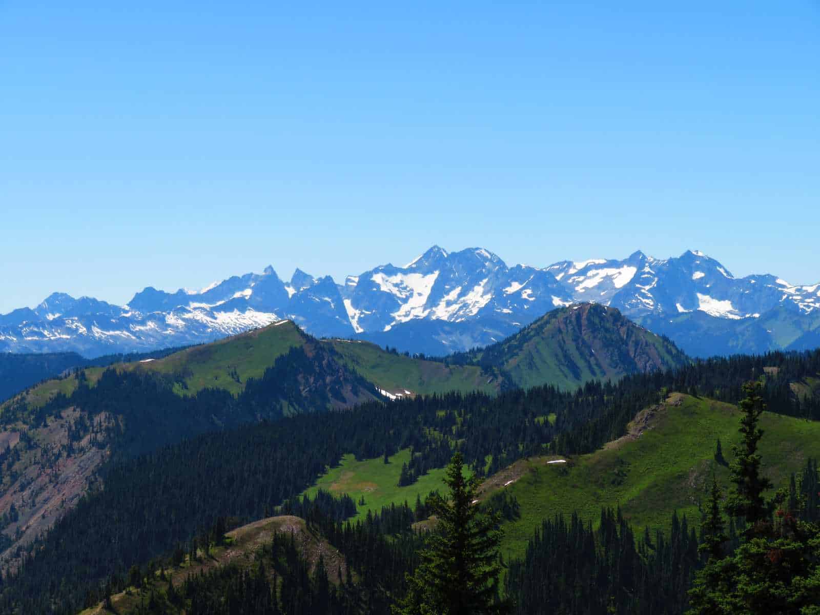 Snow Camp Mountain and Lone Goat Mountain